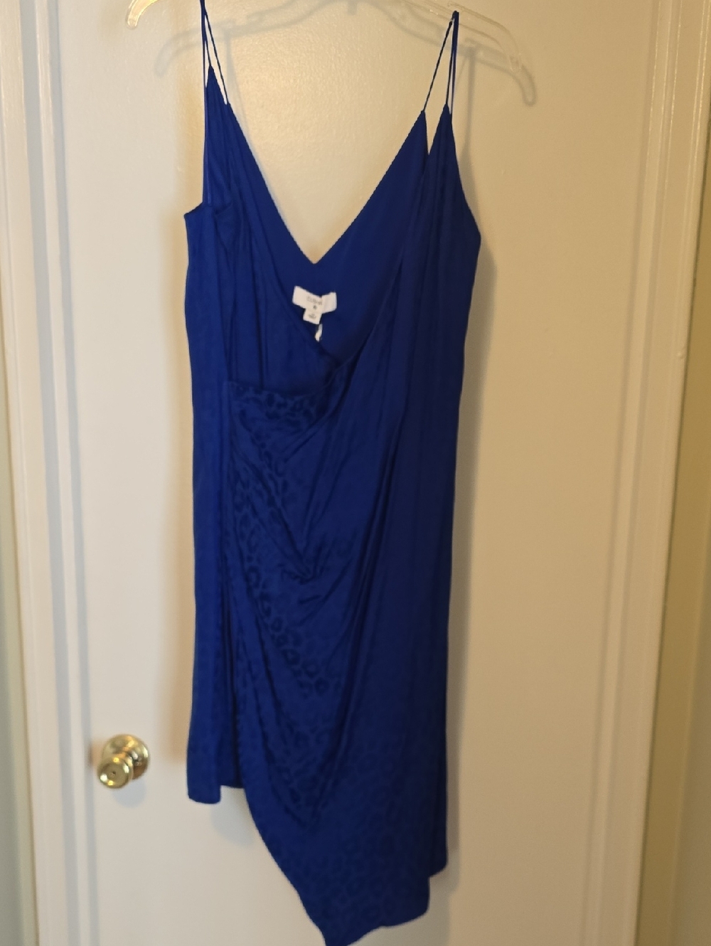 Cushnie Cobalt Blue Asymmetrical Slip Dress